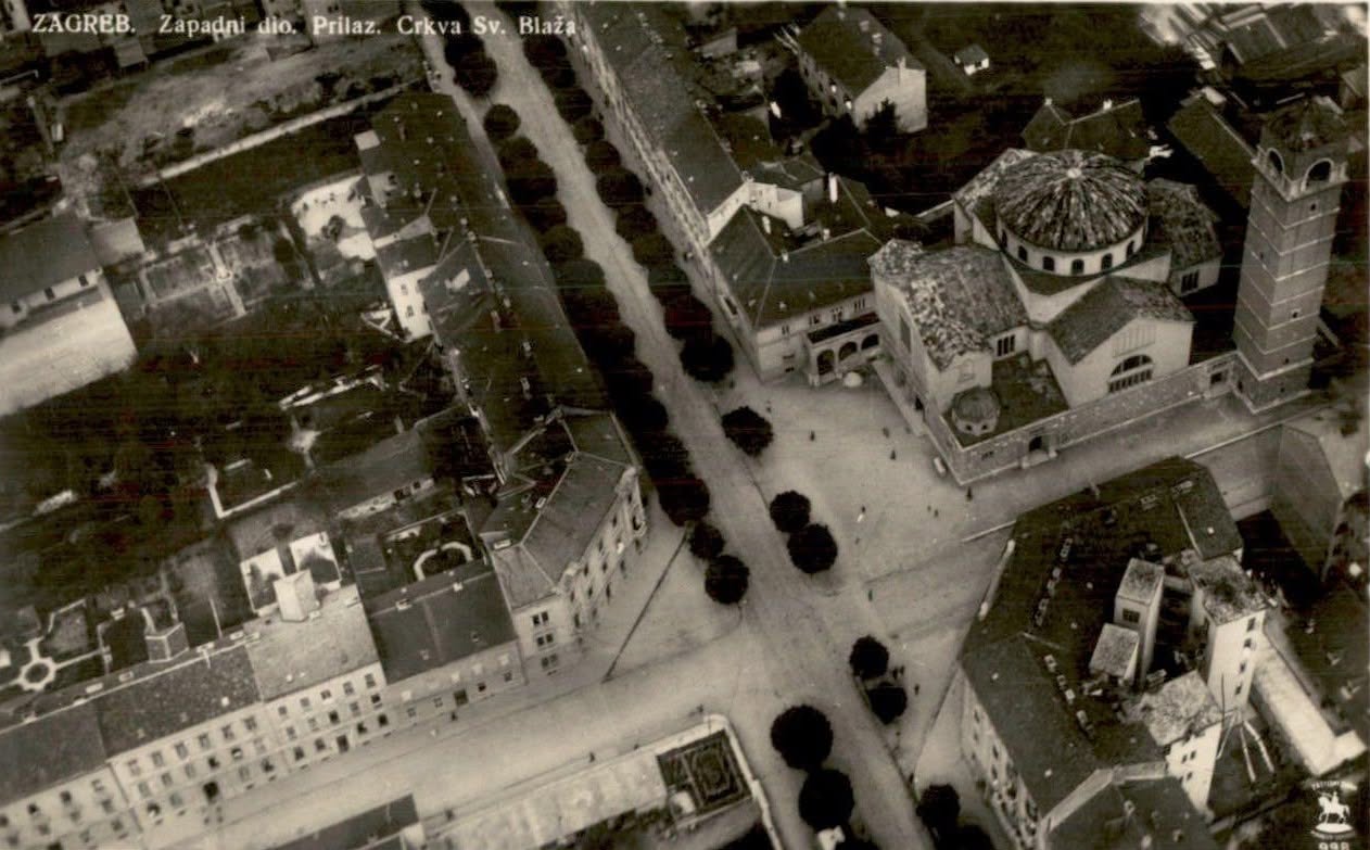 Crkva sv. Blaža 1926. godine, panorama